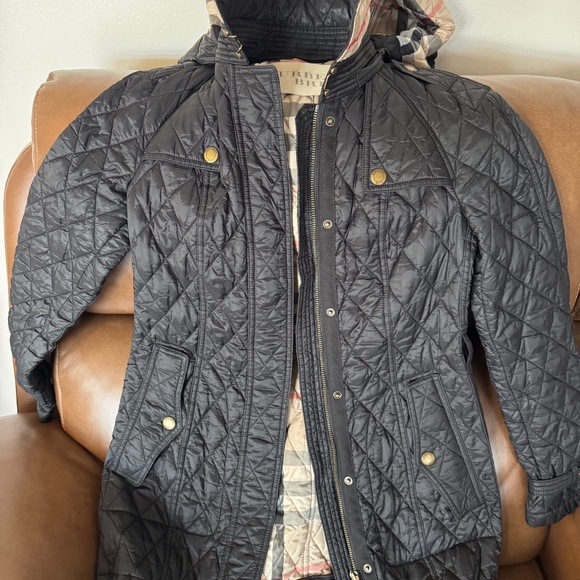 Burberry BRIT black diamond Burberry jacket woman’s XS - Picture 1 of 4